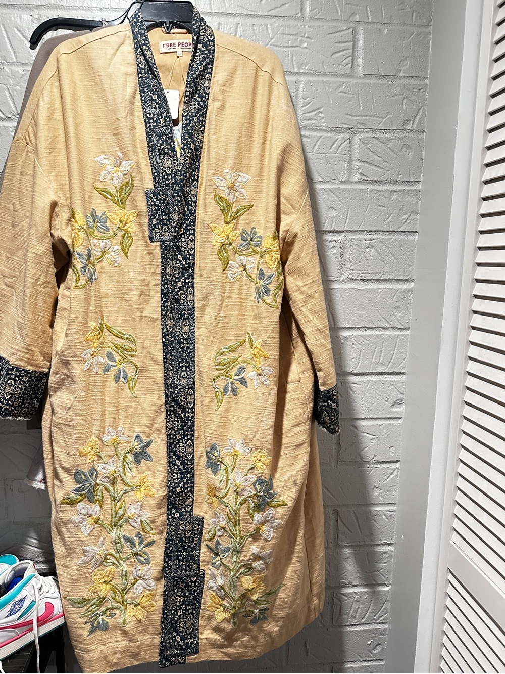NWT Free People Henlow Embroidered Duster Size XS/S - Picture 3 of 7